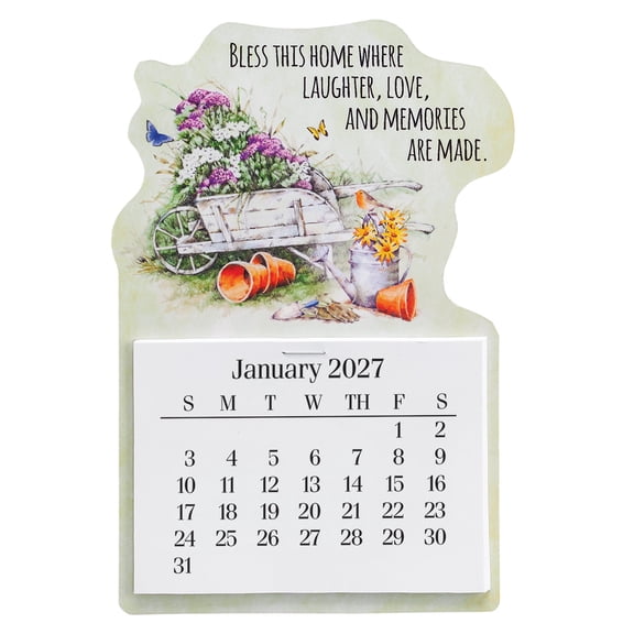 Bountiful Garden Large Magnetic Calendar