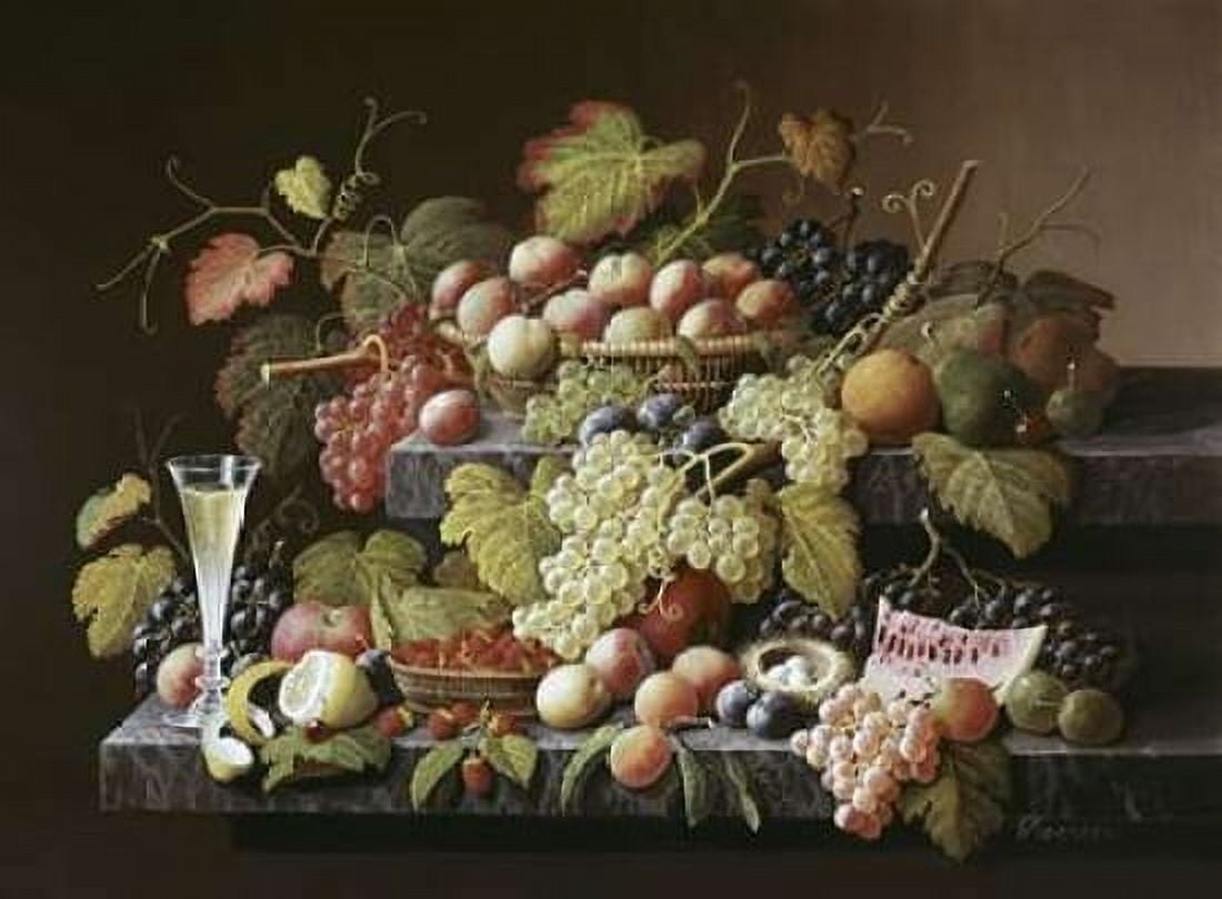 Bountiful Harvest Canvas Art - Severin Roesen (18 x 24)