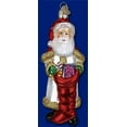 thumbnail image 1 of Bountiful Santa Glass Old World Christmas Ornament Decoration 40200 New FREE BOX, 1 of 2