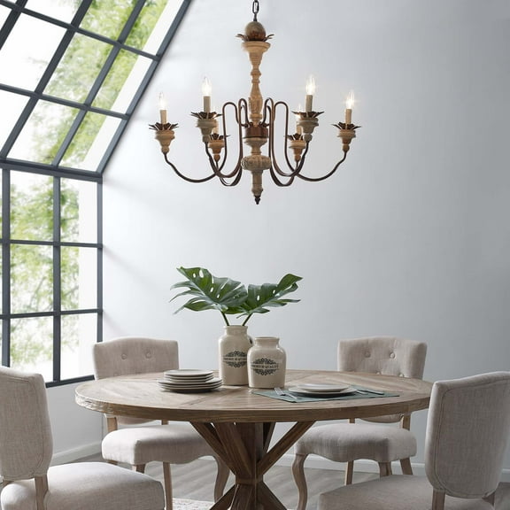 Bountiful Vintage French Pendant Ceiling Light Candelabra Chandelier -