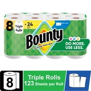 Bounty Paper Towels Select-A-Size White, 8 Triple Rolls, 123 Sheets per Roll