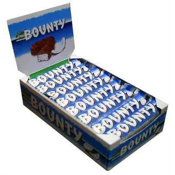 Bounty Bar Milk Chocolate Covered Coconut By Mars, (24-57gram Bars Per Box)