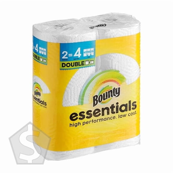 Bounty Essentials 2-Ply Select-a-Size Paper Towel Roll, 108 Sheets / Roll - 16/Case