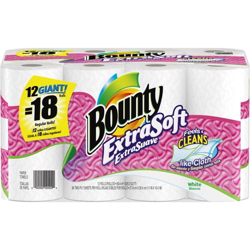 Bounty Extra Soft 12 Giant Roll White