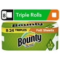 Bounty Full Sheet Paper Towels, 8 Triple Rolls, White
