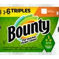 thumbnail image 1 of Bounty Full Sheet Paper Towels, White, 2 Triple Rolls - 6 Regular Rolls, 1 of 3