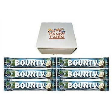 Bounty Milk Chocolate Coconut, 57g Candy Bar, Multiple Pack Box by CANDY CABIN 6 Pack