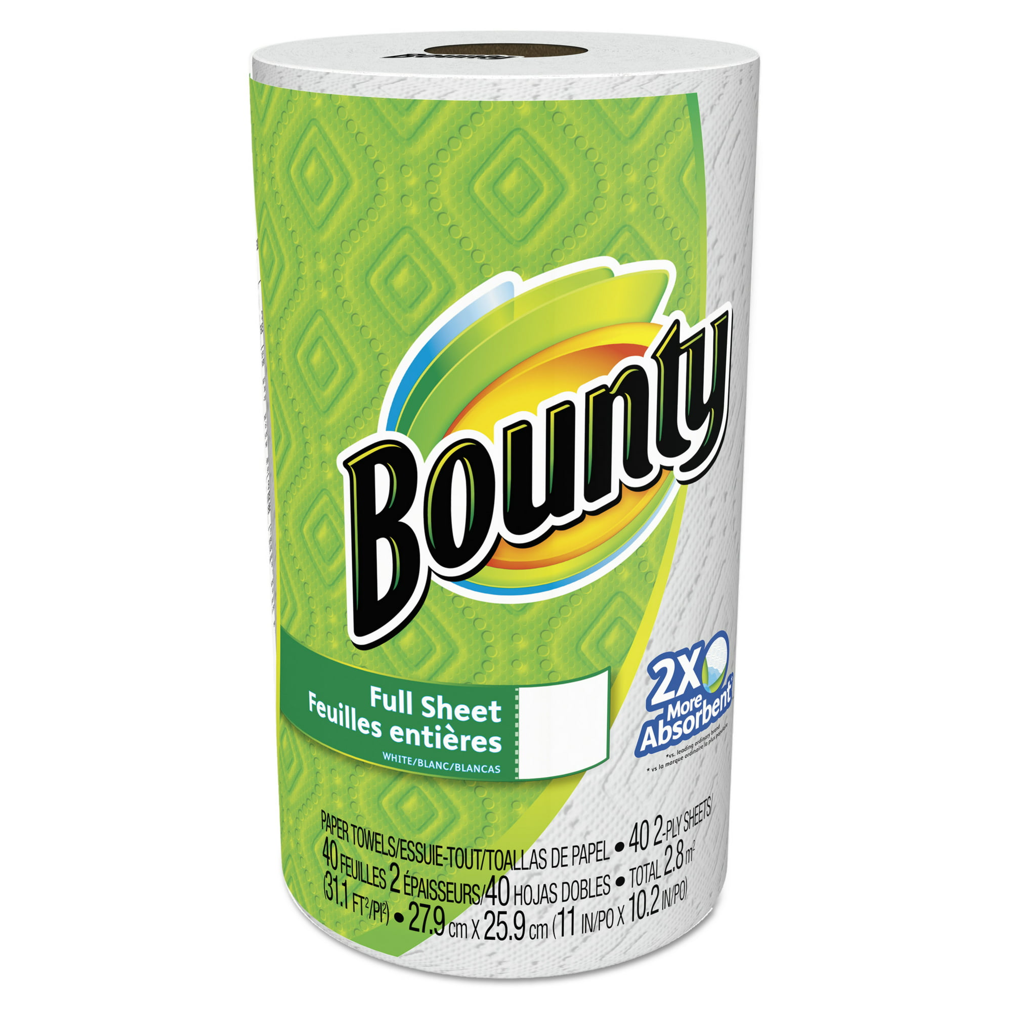 Bounty Paper Towels, Full Sheet, 1 Regular Roll