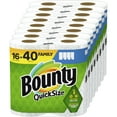 thumbnail image 1 of Bounty Paper Towels Quick Size, White, 16 Family Rolls = 40 Regular Rolls, 1 of 5