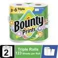 thumbnail image 1 of Bounty Paper Towels Select-A-Size Print, 2 Triple Rolls, 123 Sheets per Roll, 1 of 13