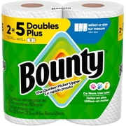 Bounty Paper Towels Select-A-Size, White, 2 Double Plus Rolls 5 Regular Rolls