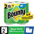 thumbnail image 1 of Bounty Paper Towels Select-A-Size White, 2 Mega Rolls, 164 Sheets per Roll, 1 of 13