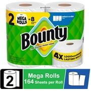 Bounty Paper Towels Select-A-Size White, 2 Mega Rolls, 164 Sheets Per Roll