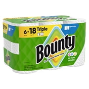 Bounty Paper Towels 6 Triple Rolls - rated 4.7 stars from 109457 reviews