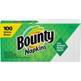 thumbnail image 1 of Bounty Quilted Napkins, 1-Ply, 12.1In X 12In, 100/Pk, White, 1 of 5