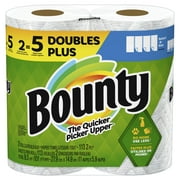 Bounty Select-A-Size Paper Towels, 2 Double Plus Rolls, White, 2 Double Plus Rolls = 5 Regular Rolls
