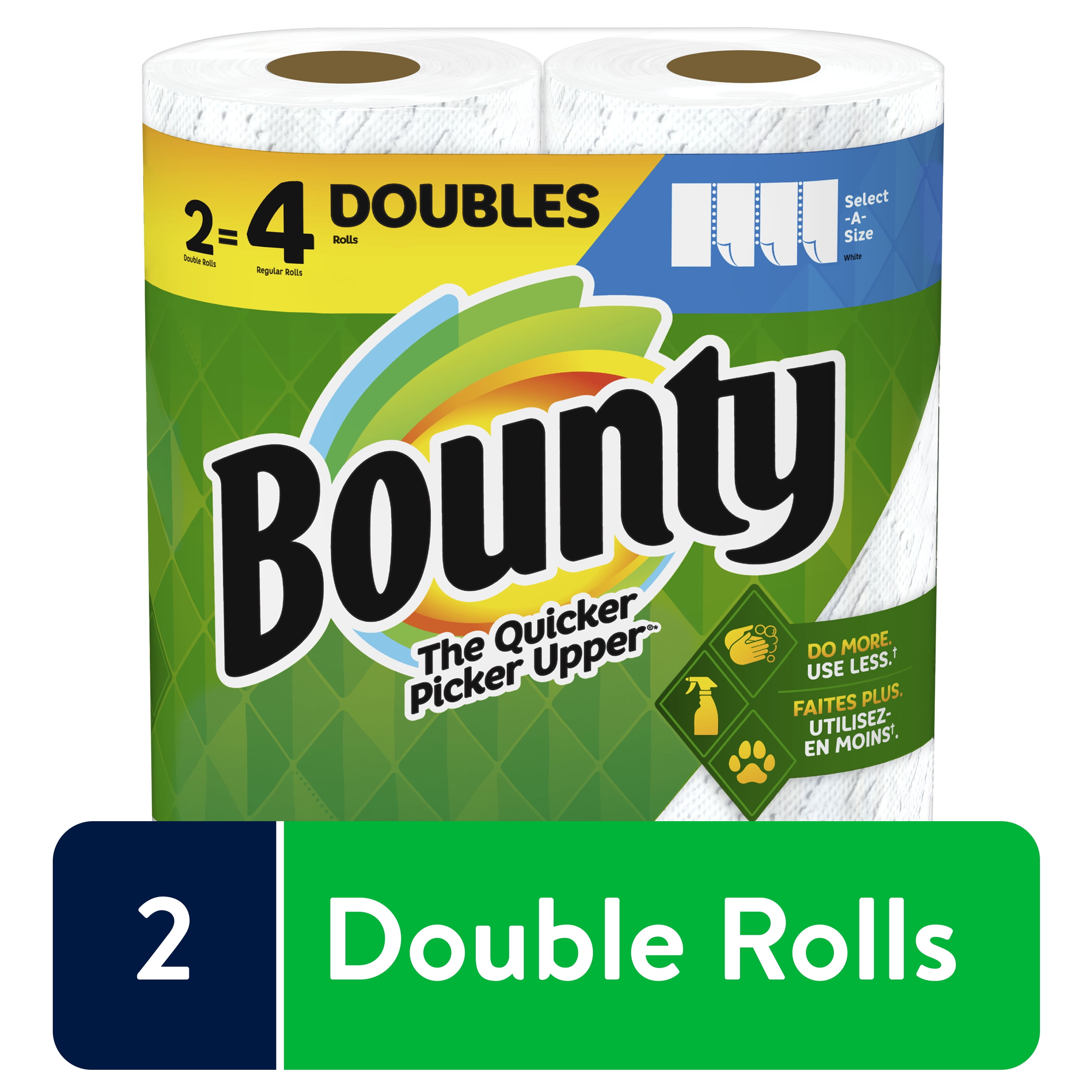 Bounty Select-A-Size Kitchen Roll Paper Towels, 2-Ply, 5.9 x 11, White, 74 Sheets/Roll, 12 Rolls/Carton