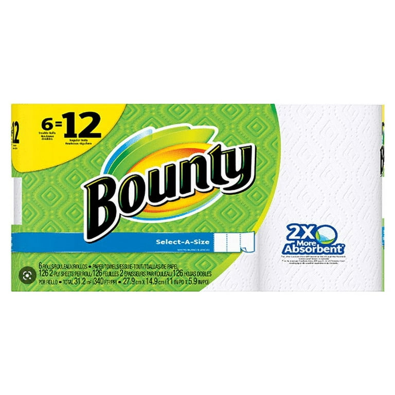https://i5.walmartimages.com/seo/Bounty-Select-A-Size-Paper-Towels-White-6-Double-Rolls_39ae2157-c9ac-43b7-bf96-986122f57774.8b8f8464cd3e9be9a1f0ade9435583c6.jpeg?odnHeight=768&odnWidth=768&odnBg=FFFFFF