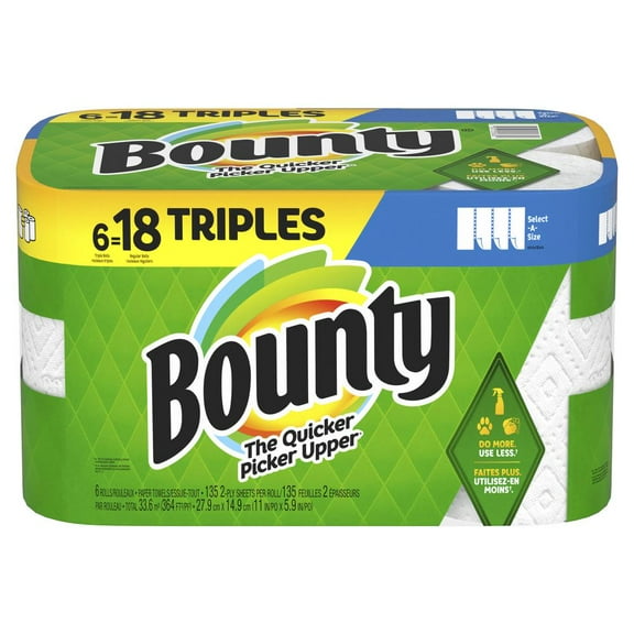 Bounty Select-A-Size Triple Roll Paper Towels 6 ct