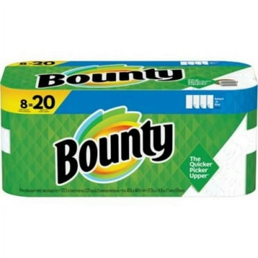 Bounty Select-a-Size Kitchen Roll Paper Towels, 2-Ply, 5.9 x 11, White, 113 Sheets/Double Plus Roll, 8 Rolls/Pack (05814) - 5 Pack