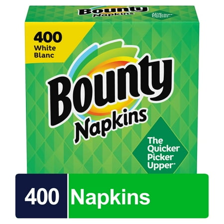 Bounty White Paper Napkins, 400 ct (Packaging may vary)