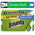 Bountys Select-a-Size Paper Towels, 12 Double Rolls, White