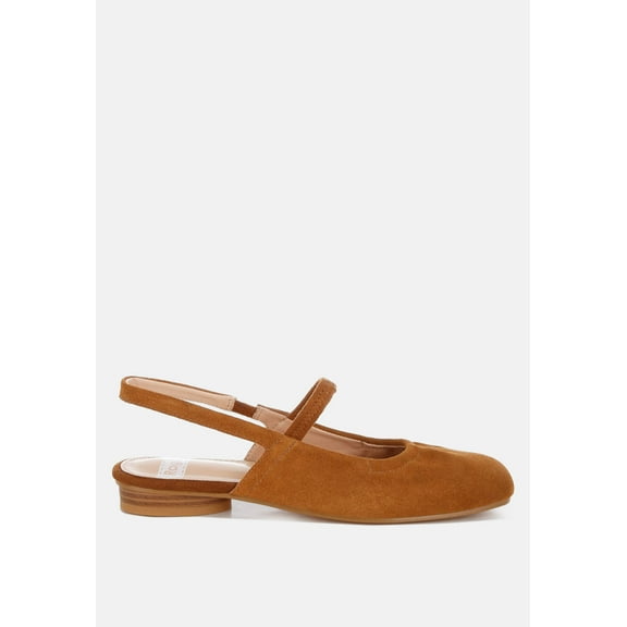 Bounzi Soft Suede Leather Slingback Sandals