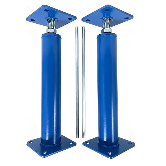 Boupower Adjustable House Floor Jacks 2 Pack, 11023 Lbs Capacity, 11-16 Inch Heavy Duty Floor Jack Post for Leveling Support