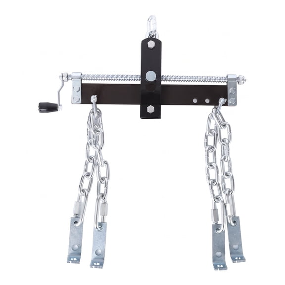 Boupower Engine Hoist Leveler 1500 Lbs with Ball Bearing Handle, Chains, L-Brackets, 3 Position Mount Holes.