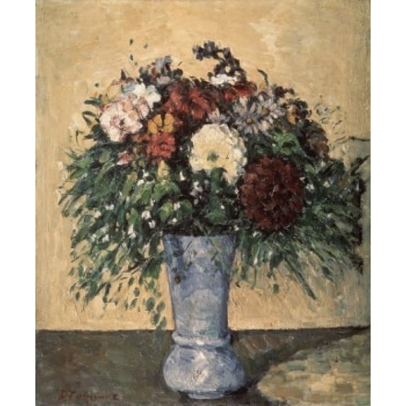 Bouquet in a Blue Vase c 1873-75 Paul Cezanne Oil on Canvas Museum of Modern Western Art