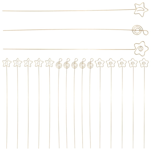 Masteelf 30Pcs Floral Pick Card Holders Metal Wire Floral Place Card Holder Photo Memo Holder Floral Picks