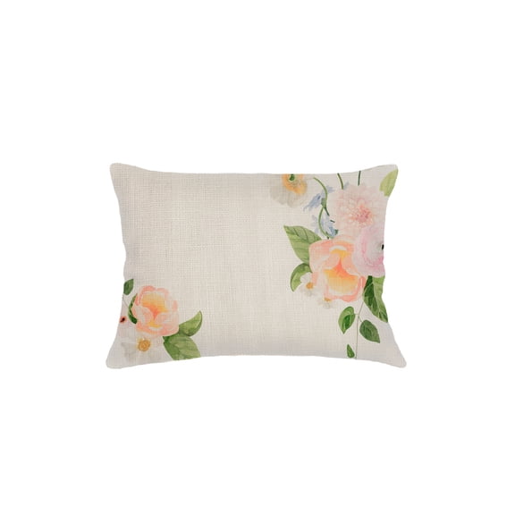 Bouquet Charmant Linen Dutch Euro Pillow 28x36 Down Alternative