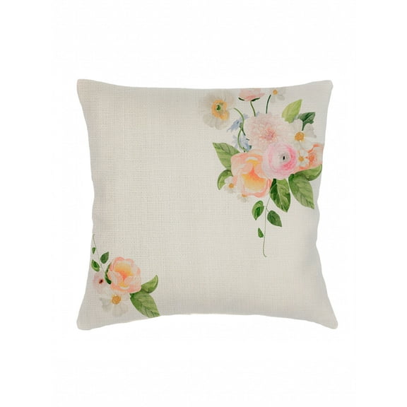 Bouquet Charmant Linen Pillow 20x20 20x20 / Down