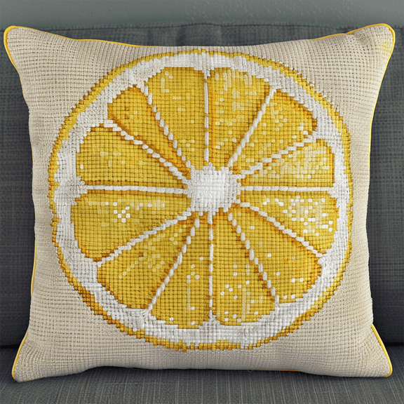 Bouquet Cross Stitch Pillow Kit DIY , 45X45CM , Cross Stitch Kits for Beginner (11 Count)