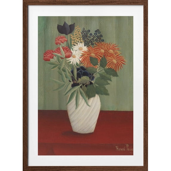 Bouquet De Fleurs Framed Art Modern Wall Decor
