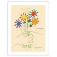 thumbnail image 1 of The Bouquet of Flowers (Le Bouquet De Fleurs) - From an Original Color Lithograph by Pablo Picasso c.1958 - Bamboo Fine Art 290gsm Paper (Unframed) 17x22in, 1 of 4