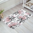 thumbnail image 1 of Bouquet Flowers Pink Roses Vintage White Kitchen Doormat Bedroom Bath Floor Carpet House Hold Door Mat Area Rugs Home Decor, 1 of 4