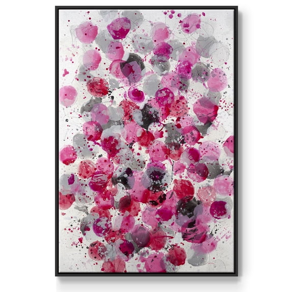 Bouquet Framed Premium Gallery Wrapped Canvas - Ready to Hang - 27 x 41 - Black Floating Frame