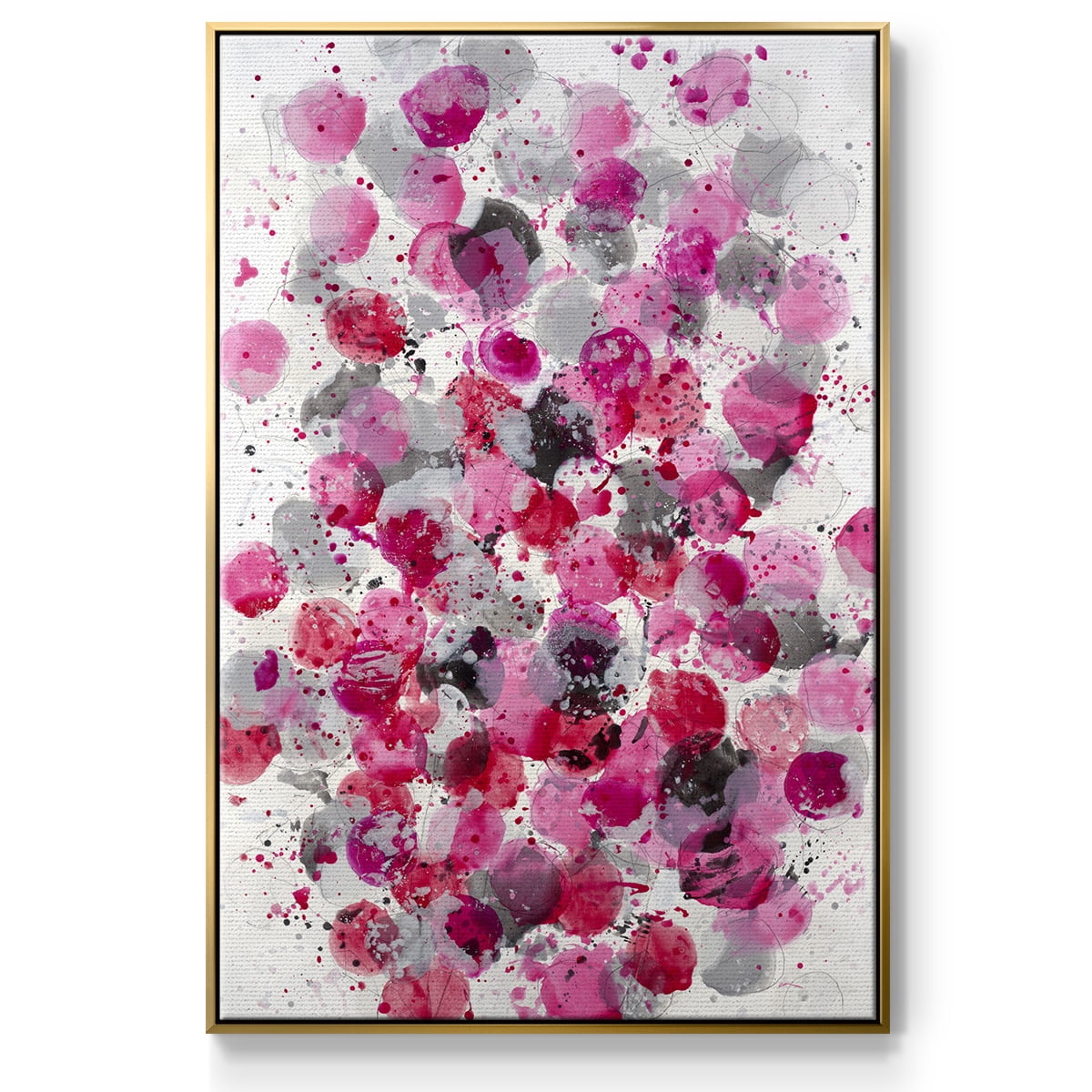 Bouquet Framed Premium Gallery Wrapped Canvas - Ready to Hang - 27 x 41 - Gold Floating Frame
