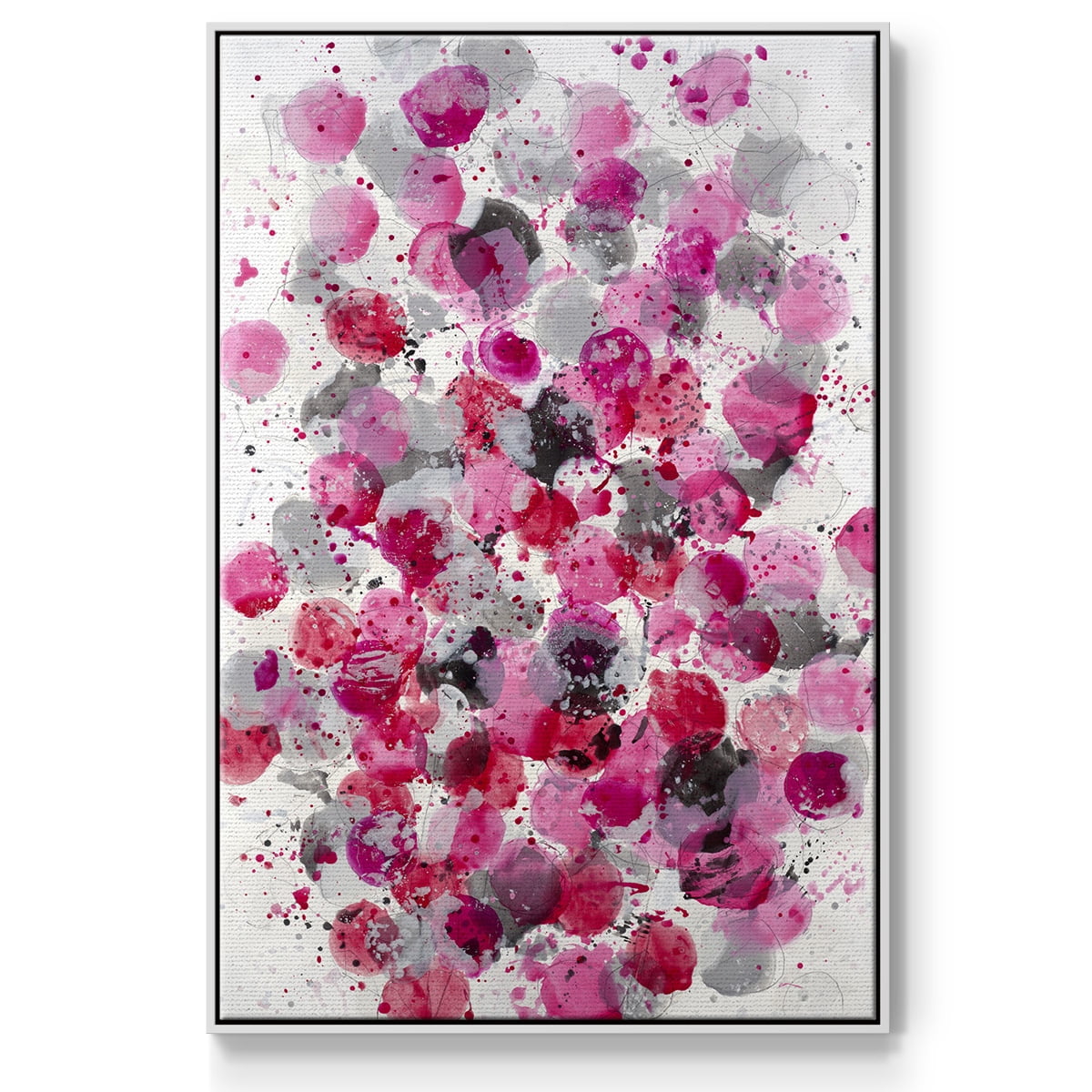 Bouquet Framed Premium Gallery Wrapped Canvas - Ready to Hang - 27 x 41 - White Floating Frame