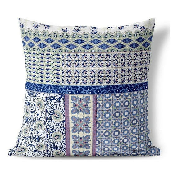 Bouquet Haven Indoor/Outdoor Broadcloth Fabric Pillow in White 18x18