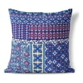 thumbnail image 1 of Bouquet Haven Throw Pillow with Removable Cover in Blue 18x18, 1 of 6