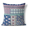 thumbnail image 1 of Bouquet Haven Throw Pillow with Removable Cover in Blue 20x20, 1 of 6