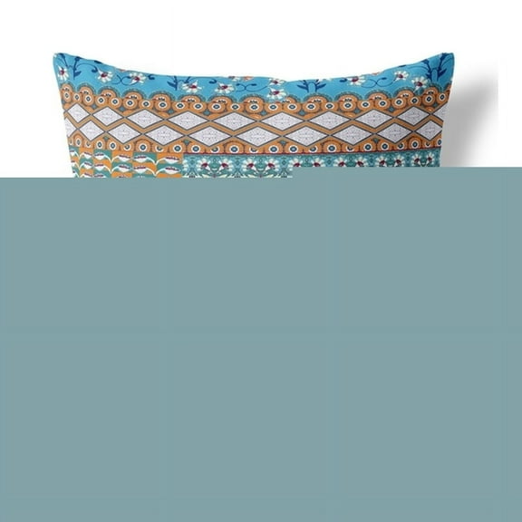 Bouquet Haven Throw Pillow with Removable Cover in White 16x16