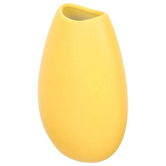 Bouquet Home Ceramic Vase Ornaments Compact Size Vase 17x6cm Yellow