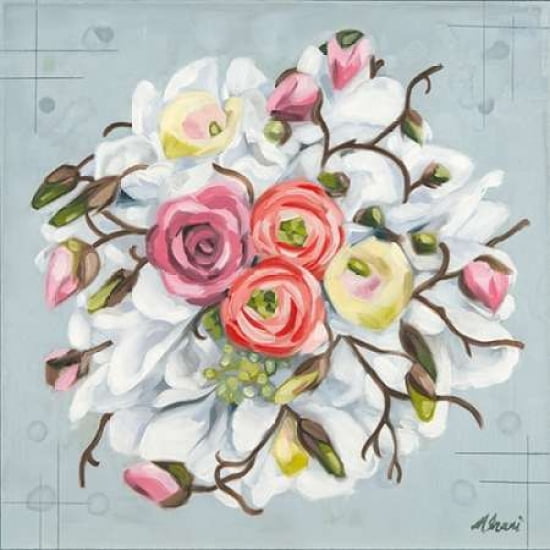 Bouquet II Canvas Art - Ninalee Irani (24 x 24)