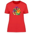 thumbnail image 1 of Bouquet Of Colorful Pansies T-Shirt Women -Image by Shutterstock, Female Small, 1 of 2
