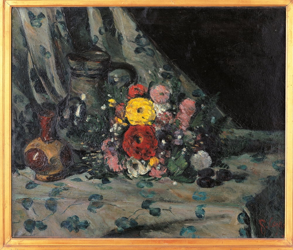 Bouquet Of Dahlias Canvas Art - (24 x 18)