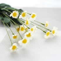 Bouquet Of Flowers Artificial Silk Fake Flowers Small Daisy Wedding Bouquet Party Home Decor,White Household Imitation