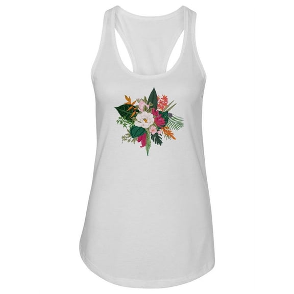 Bouquet Of Flowers Design. Tank Women -Image by Shutterstock, Female Medium